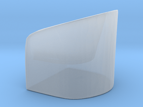 Rounded Chair 1/43 in Clear Ultra Fine Detail Plastic