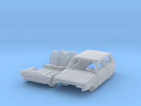 Renault 5 GTL (N 1:160) in Clear Ultra Fine Detail Plastic
