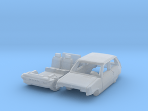 Renault 5 TS - Parked (N 1:160) in Clear Ultra Fine Detail Plastic