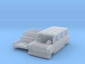 Ford Transit Kleinbus (N 1:160) in Clear Ultra Fine Detail Plastic