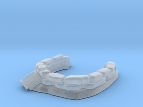 Sandbag Emplacement 1/100 in Clear Ultra Fine Detail Plastic