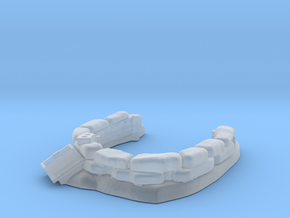 Sandbag Emplacement 1/87 in Clear Ultra Fine Detail Plastic