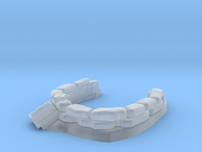 Sandbag Emplacement 1/43 in Clear Ultra Fine Detail Plastic