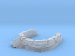 Sandbag Emplacement 1/24 in Clear Ultra Fine Detail Plastic