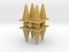 Traffic Cones (x8) 1/48 in Tan Fine Detail Plastic