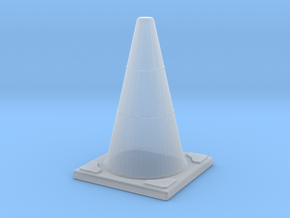 Traffic Cones 1/24 in Clear Ultra Fine Detail Plastic