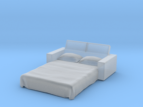 Sofa Bed 1/43 in Clear Ultra Fine Detail Plastic