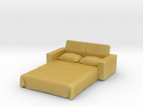 Sofa Bed 1/12 in Tan Fine Detail Plastic