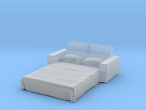 Sofa Bed 1/12 in Clear Ultra Fine Detail Plastic