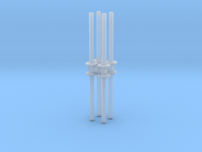 Traffic Pylon (x8) 1/35 in Clear Ultra Fine Detail Plastic