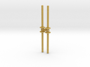 Traffic Pylon (x4) 1/24 in Tan Fine Detail Plastic