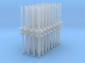 Traffic Pylon (x64) 1/144 in Clear Ultra Fine Detail Plastic