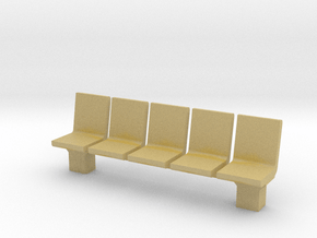 Platform Seats 1/12 in Tan Fine Detail Plastic
