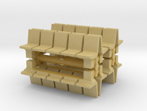 Platform Seats (x8) 1/120 in Tan Fine Detail Plastic