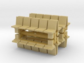 Platform Seats (x8) 1/285 in Tan Fine Detail Plastic
