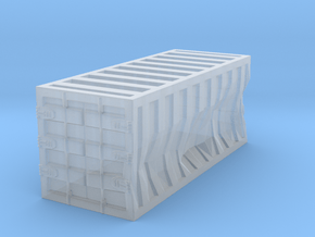 Damaged 20ft Container 1.100 in Clear Ultra Fine Detail Plastic