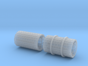 SET 2x Straßenwalzen Meterspur (H0m 1:87) in Clear Ultra Fine Detail Plastic