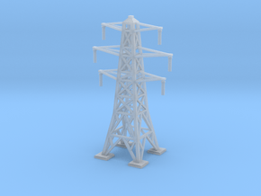 Transmission Tower 1/100 in Clear Ultra Fine Detail Plastic