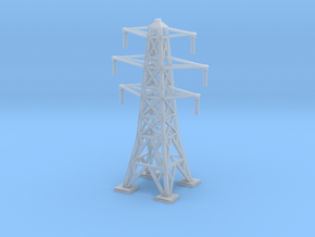 Transmission Tower 1/87 in Clear Ultra Fine Detail Plastic