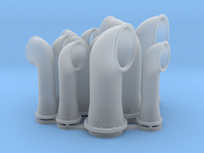 P boat large vent set 1/48  in Clear Ultra Fine Detail Plastic