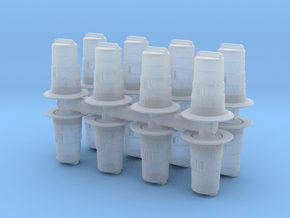 Traffic Drum (x16) 1/100 in Clear Ultra Fine Detail Plastic