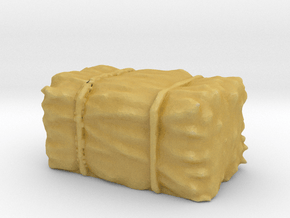 Hay Bale 1/56 in Tan Fine Detail Plastic