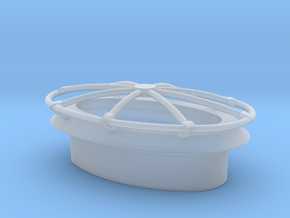 Funnel cap 1_144 in Clear Ultra Fine Detail Plastic