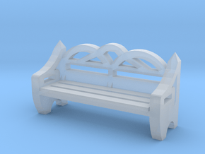 Park Bench 1/12 in Clear Ultra Fine Detail Plastic