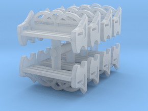 Park Bench (x8) 1/120 in Clear Ultra Fine Detail Plastic
