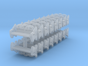 Park Bench (x16) 1/160 in Clear Ultra Fine Detail Plastic