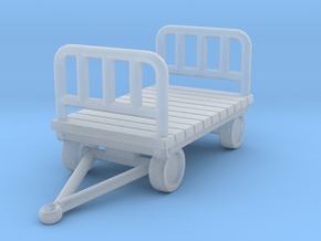 Luggage Cart 1/56 in Clear Ultra Fine Detail Plastic