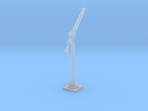Single Lewis on pole mount 1/24 in Clear Ultra Fine Detail Plastic