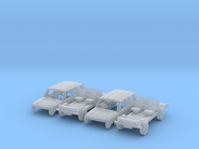 SET 2x Range Rover (British N 1:148) in Clear Ultra Fine Detail Plastic