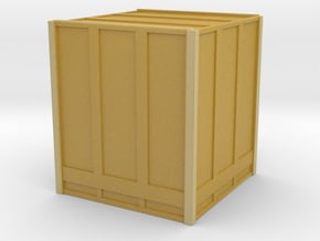 Large Shipping Crate 1/100 in Tan Fine Detail Plastic