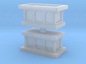 Church Altar (x2) 1/100 in Clear Ultra Fine Detail Plastic