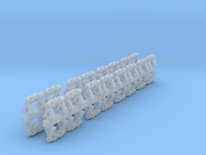 32x Isolatoren für Querjoche (N 1:160) in Clear Ultra Fine Detail Plastic
