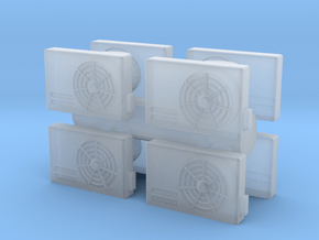 Air Conditioning Unit (x8) 1/43 in Clear Ultra Fine Detail Plastic