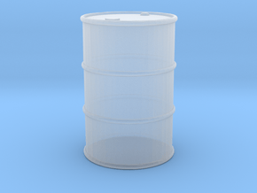 Oil Barrel 1/24 in Clear Ultra Fine Detail Plastic