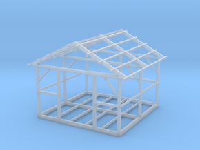 Wooden House Frame 1/76 in Clear Ultra Fine Detail Plastic