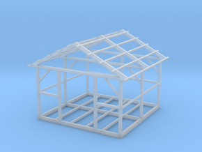 Wooden House Frame 1/72 in Clear Ultra Fine Detail Plastic