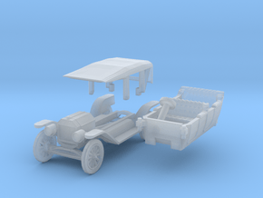 Ford Model T - closed roof (British N 1:148) in Clear Ultra Fine Detail Plastic