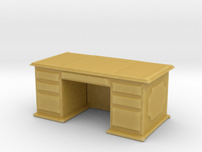 Office Wood Desk 1/72 in Tan Fine Detail Plastic
