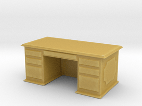Office Wood Desk 1/48 in Tan Fine Detail Plastic