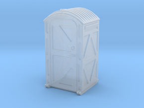 Portable Toilet 1/24 in Clear Ultra Fine Detail Plastic