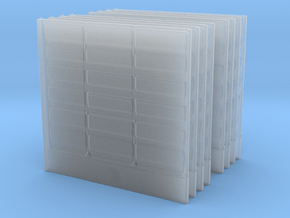 Wooden Fence Panel (x8) 1/72 in Clear Ultra Fine Detail Plastic