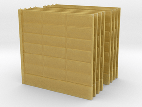 Wooden Fence Panel (x8) 1/56 in Tan Fine Detail Plastic