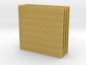 Wooden Fence Panel (x4) 1/48 in Tan Fine Detail Plastic