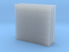 Wooden Fence Panel (x4) 1/48 in Clear Ultra Fine Detail Plastic