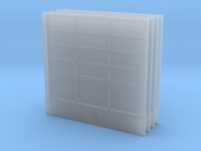 Wooden Fence Panel (x4) 1/24 in Clear Ultra Fine Detail Plastic