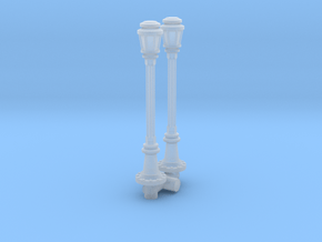 City Lamp Post (x2) 1/56 in Clear Ultra Fine Detail Plastic